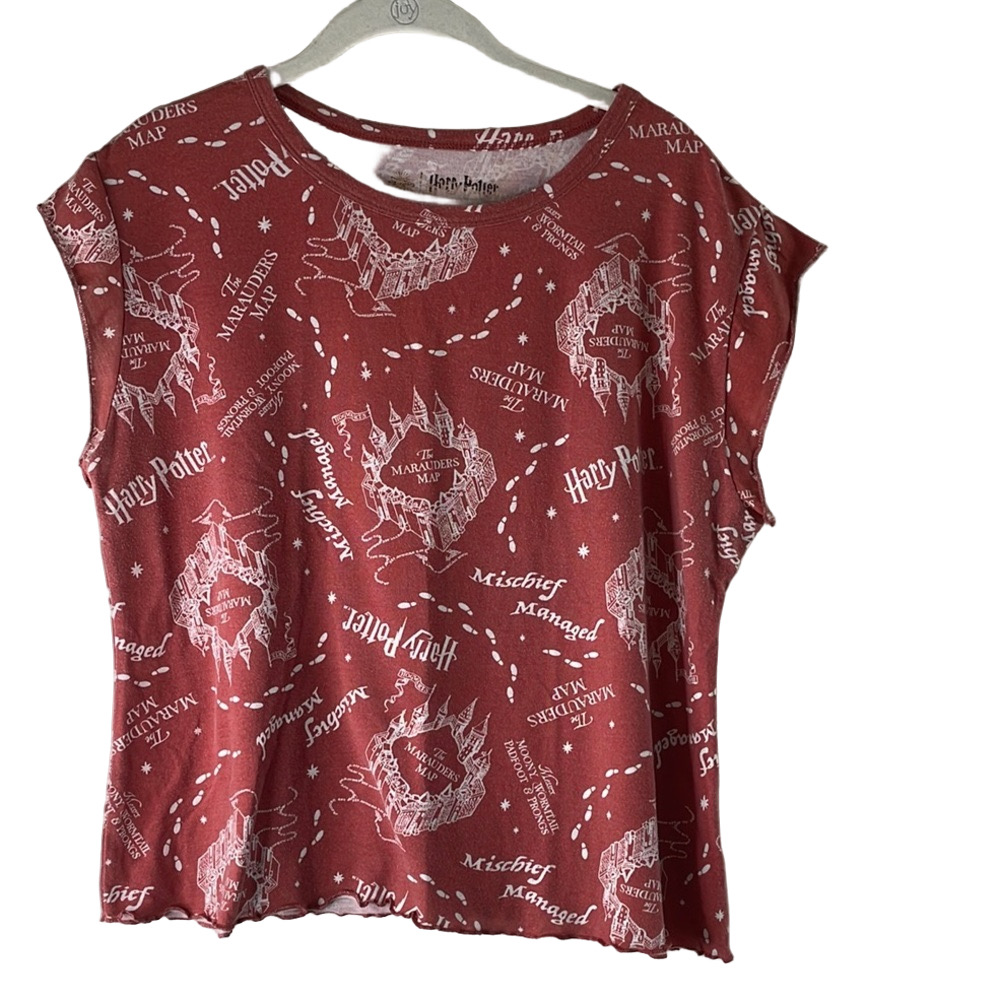 Harry Potter The Marauders Map shirt size L